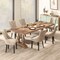 Tufted Wingback Upholstered Dining Chairs Set of 2-Light Brown